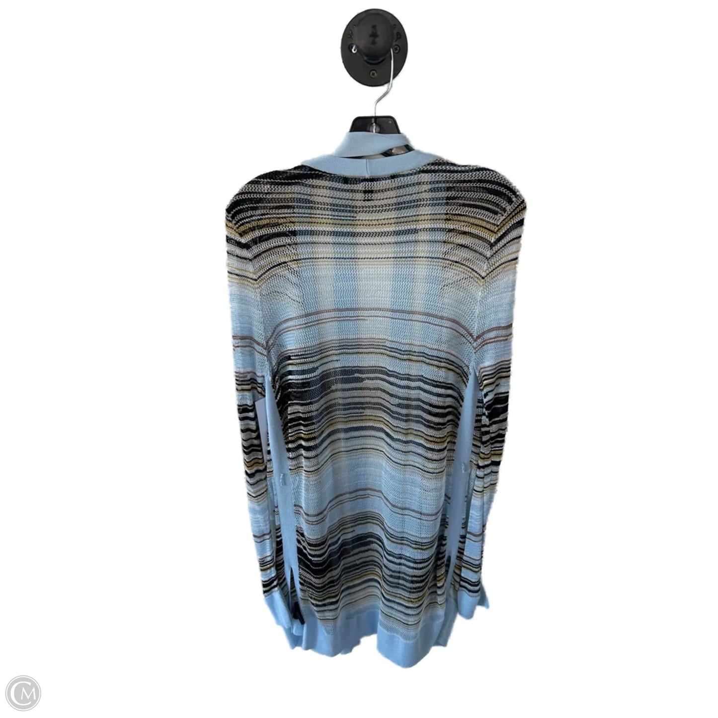 Sweater Cardigan By White House Black Market In Blue & Brown, Size: L