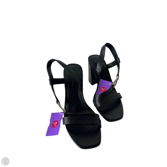 Sandals Heels Block By Banana Republic In Black, Size: 7