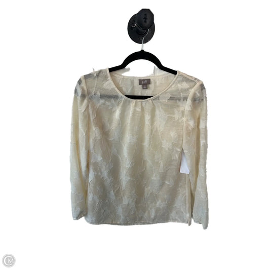 Top Long Sleeve By J. Jill In Yellow, Size: Xs