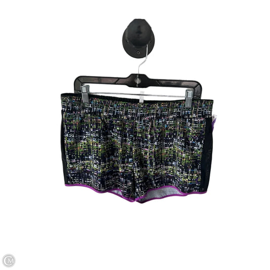 Athletic Shorts By Fabletics In Black & Green, Size: 12