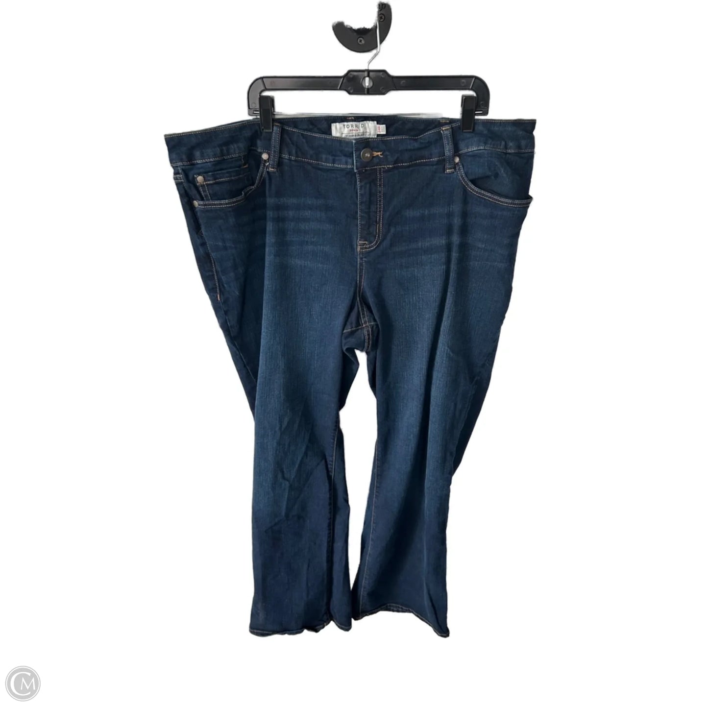 Jeans Boot Cut By Torrid In Blue Denim, Size: 24