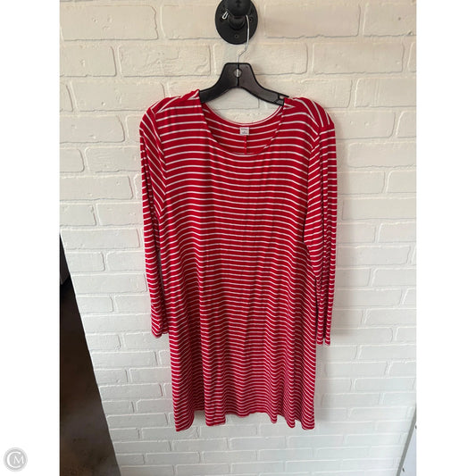 Dress Casual Short By Old Navy In Red & White, Size: Xl