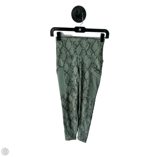 Athletic Leggings By Fabletics In Green, Size: 0