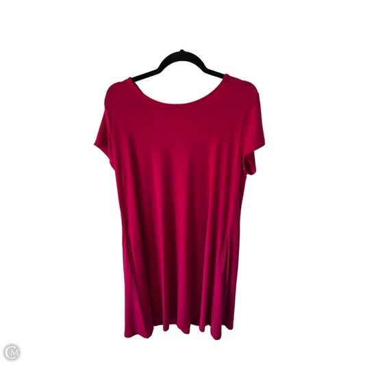 Dress Casual Short By Susan Graver In Pink, Size: L