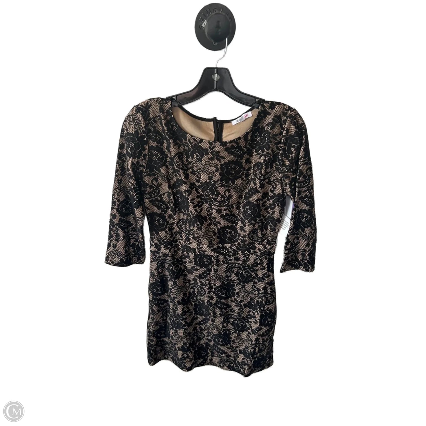 Dress Party Short By Just Fab In Black & Tan, Size: M