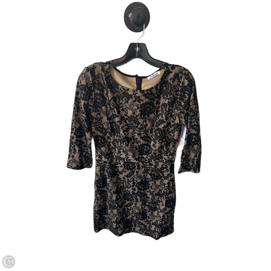 Dress Party Short By Just Fab In Black & Tan, Size: M