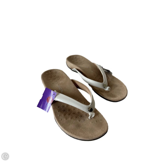 Sandals Flip Flops By Vionic In White, Size: 10