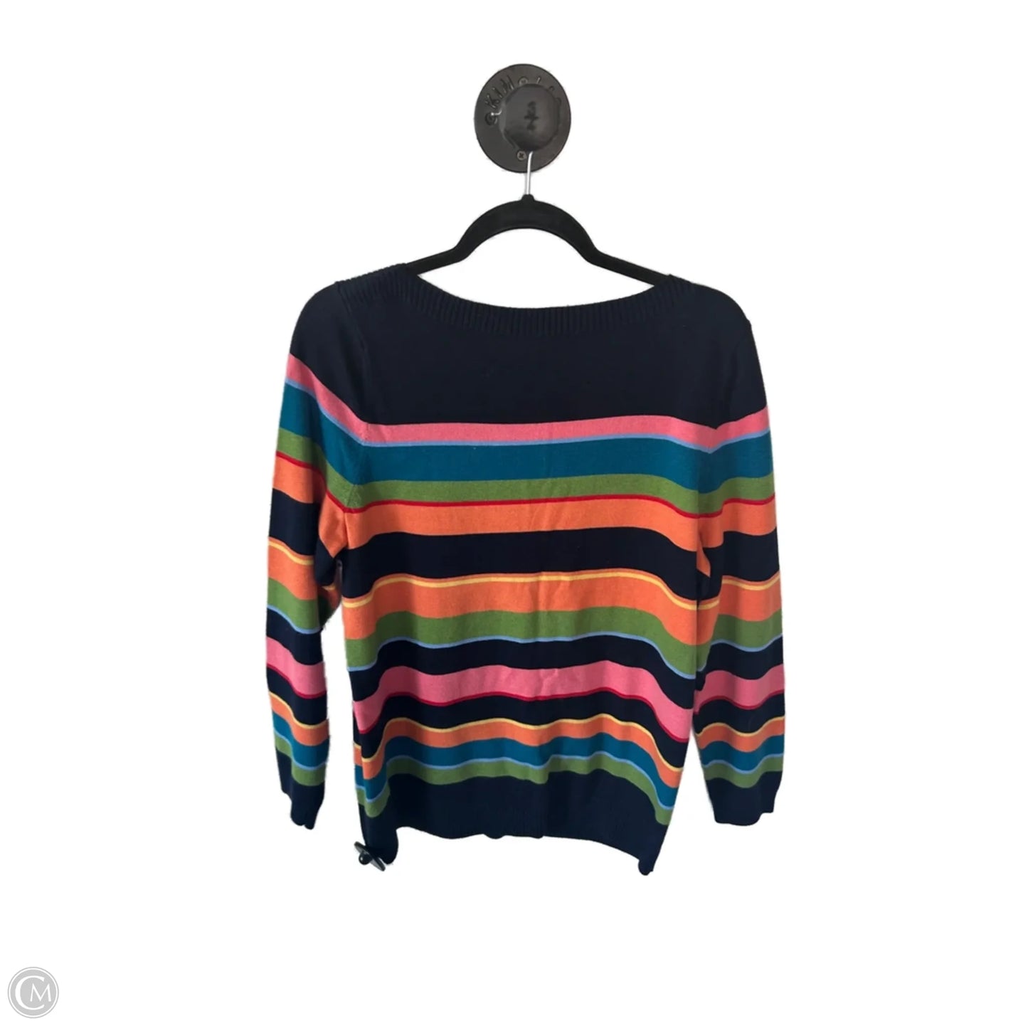 Sweater By Talbots In Blue & Pink, Size: 1x