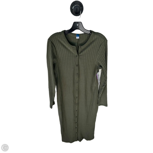 Dress Casual Midi By Old Navy In Green, Size: L