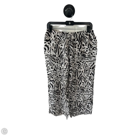 Pants Linen By Chicos In Brown & Cream, Size: 8