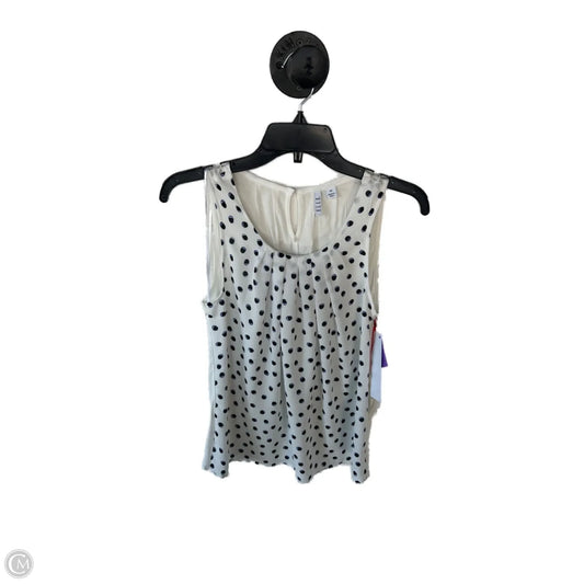 Top Sleeveless By Elle In Black & White, Size: Xs