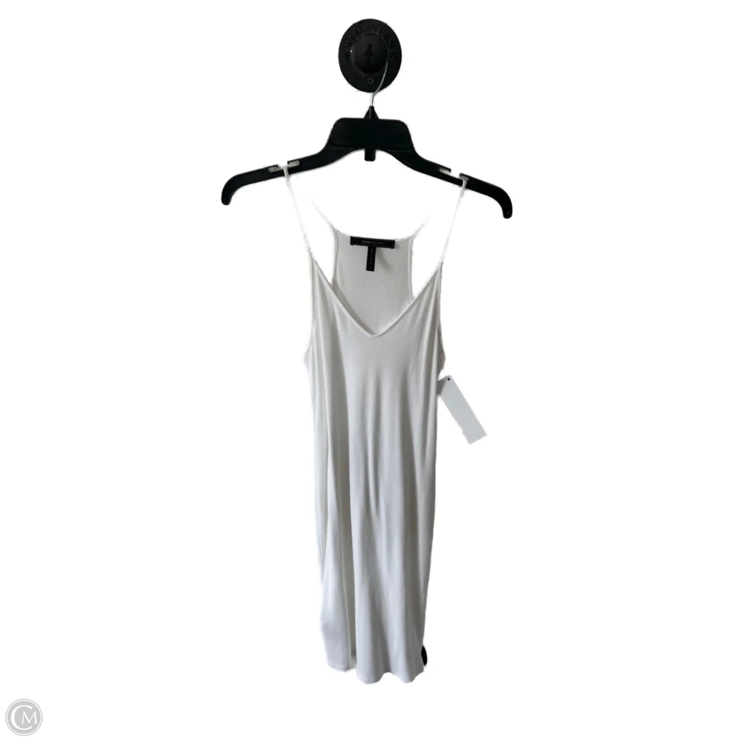 Dress Casual Midi By Bcbgmaxazria In White, Size: M