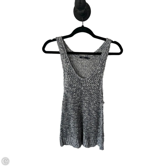 Vest Sweater By Silver In Blue & White, Size: S