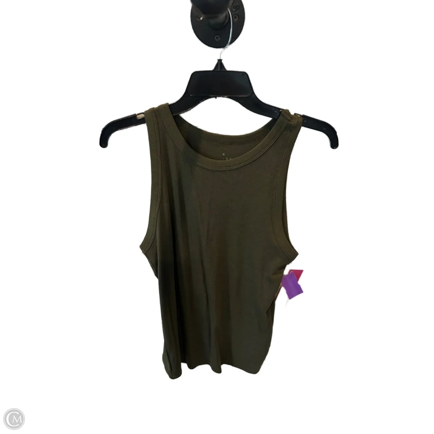 Top Sleeveless Basic By A New Day In Green, Size: Xxl