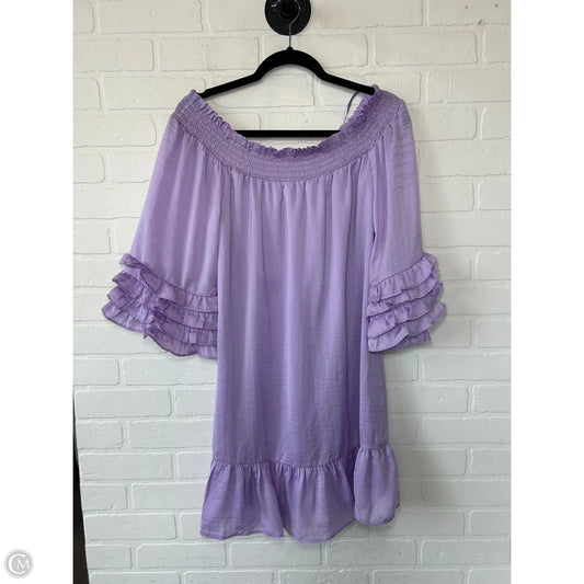 Dress Casual Short By Boston Proper In Purple, Size: S