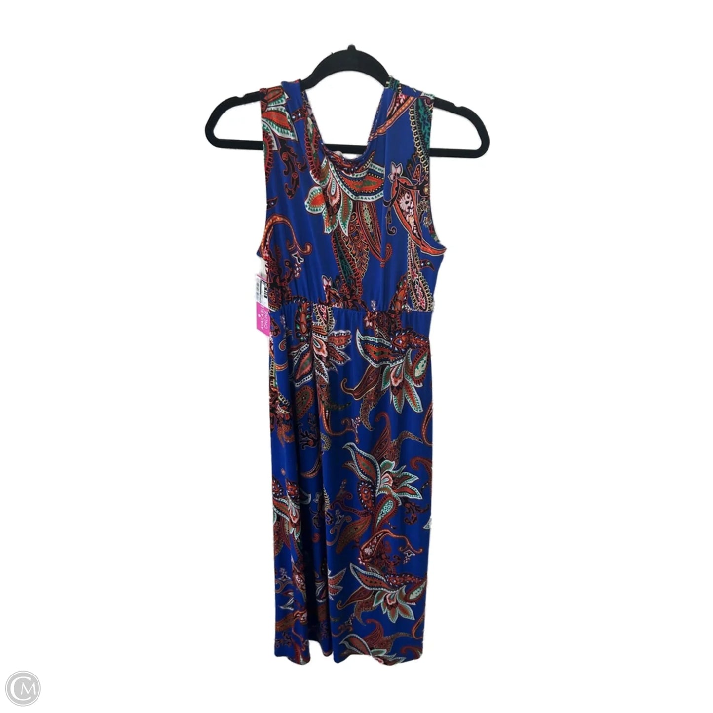 Dress Casual Maxi By Philosophy In Blue & Orange, Size: L