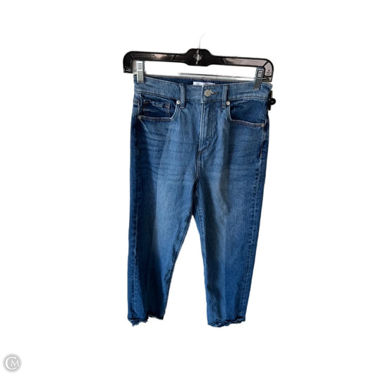 Jeans Straight By Loft In Blue Denim, Size: 0p