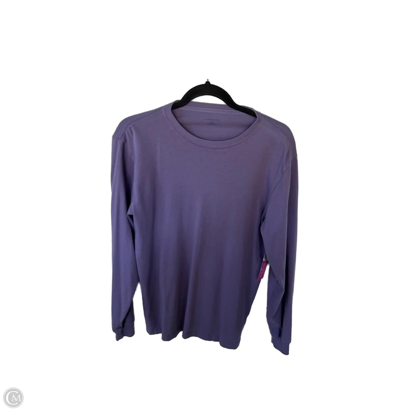 Top Long Sleeve Basic By Lands End In Purple, Size: S