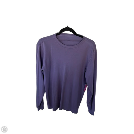Top Long Sleeve Basic By Lands End In Purple, Size: S