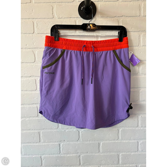 Athletic Skort By Marmot In Orange & Purple, Size: 4