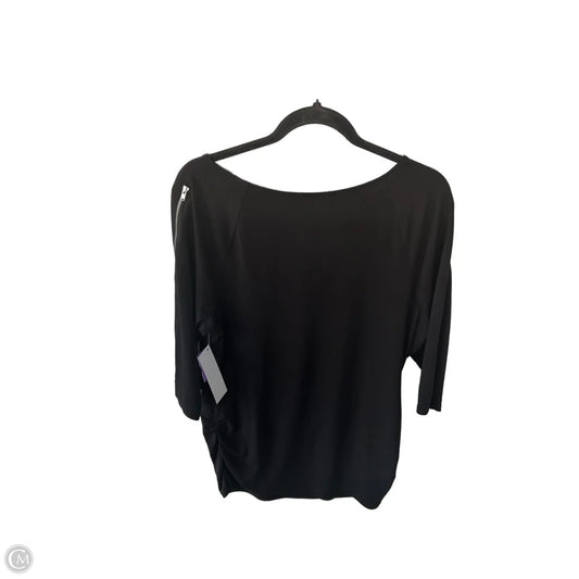 Top 3/4 Sleeve By Inc In Black, Size: L