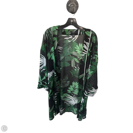 Kimono By Alfani In Black & Green, Size: 0x