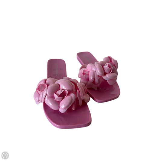 Sandals Flip Flops By Jeffery Campbell In Pink, Size: 8