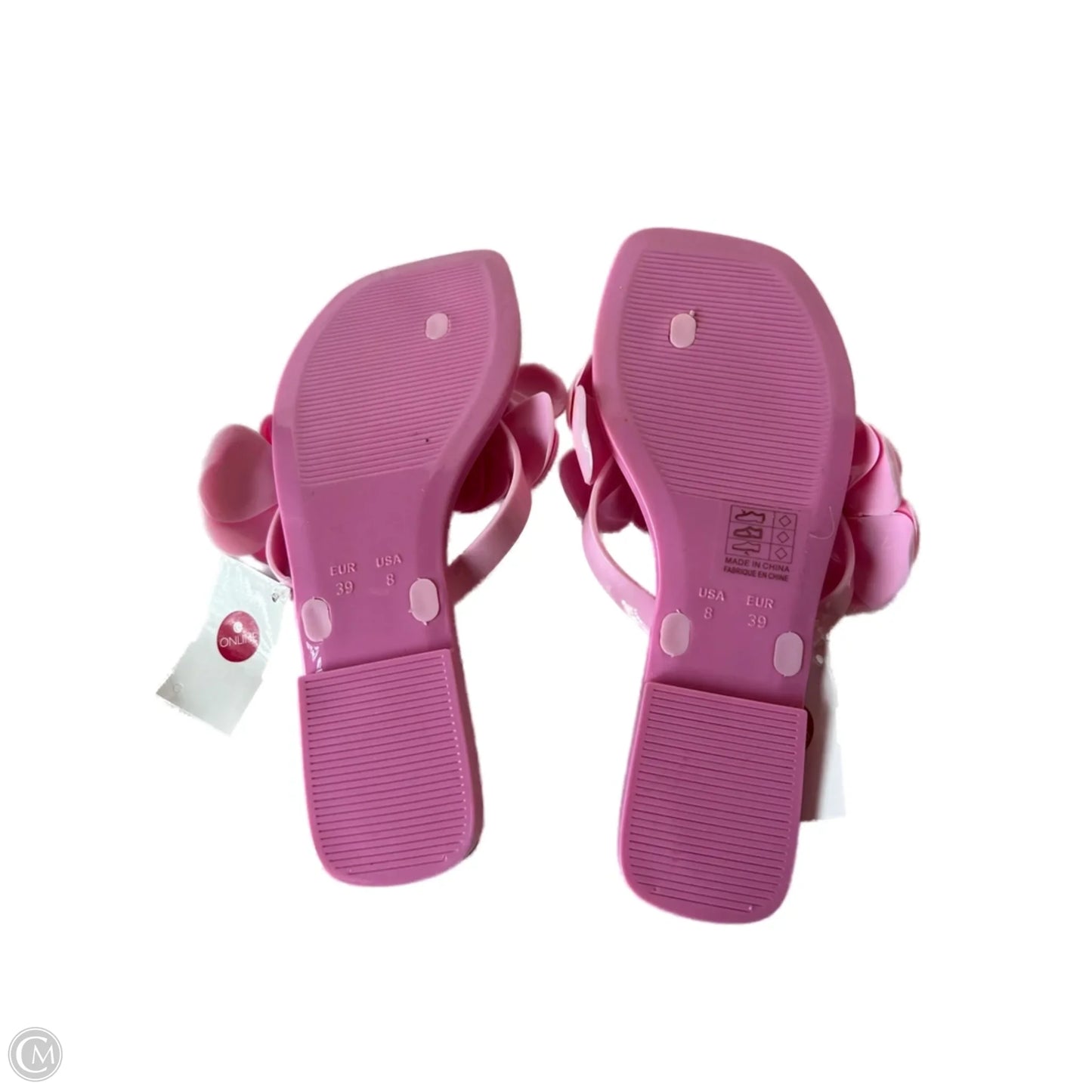 Sandals Flip Flops By Jeffery Campbell In Pink, Size: 8