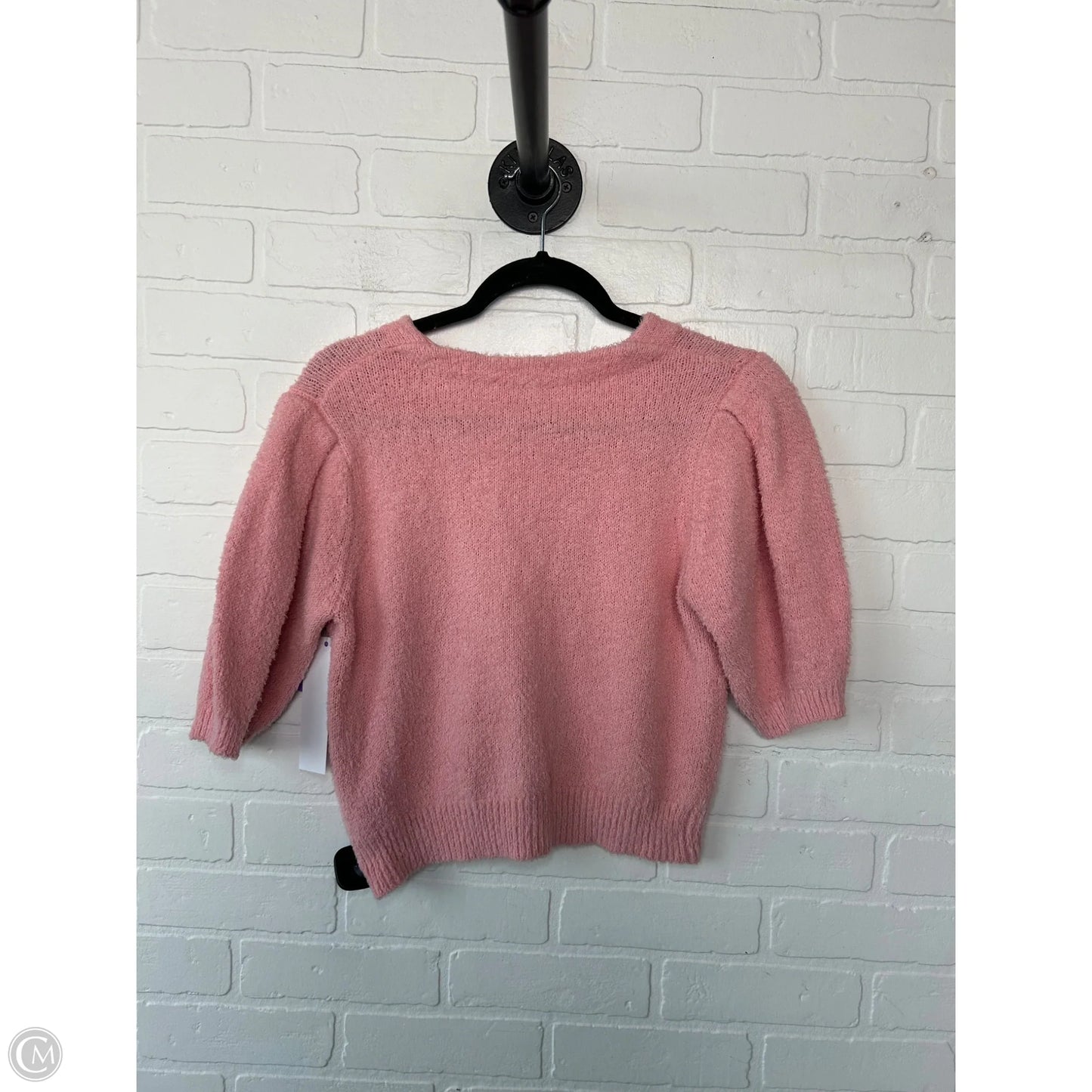 Sweater Short Sleeve By Reformation In Pink, Size: M