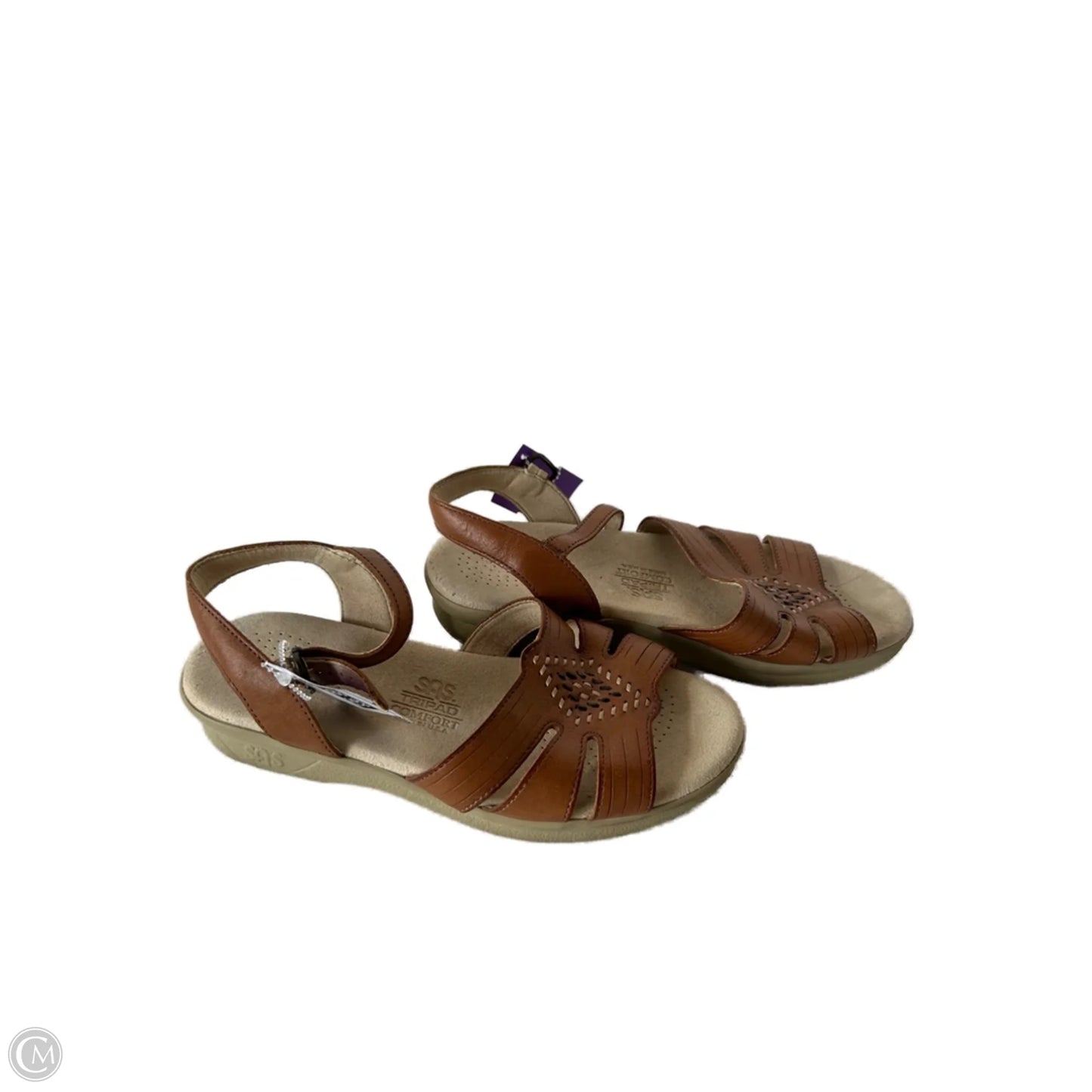 Sandals Flats By Sas In Tan, Size: 6.5