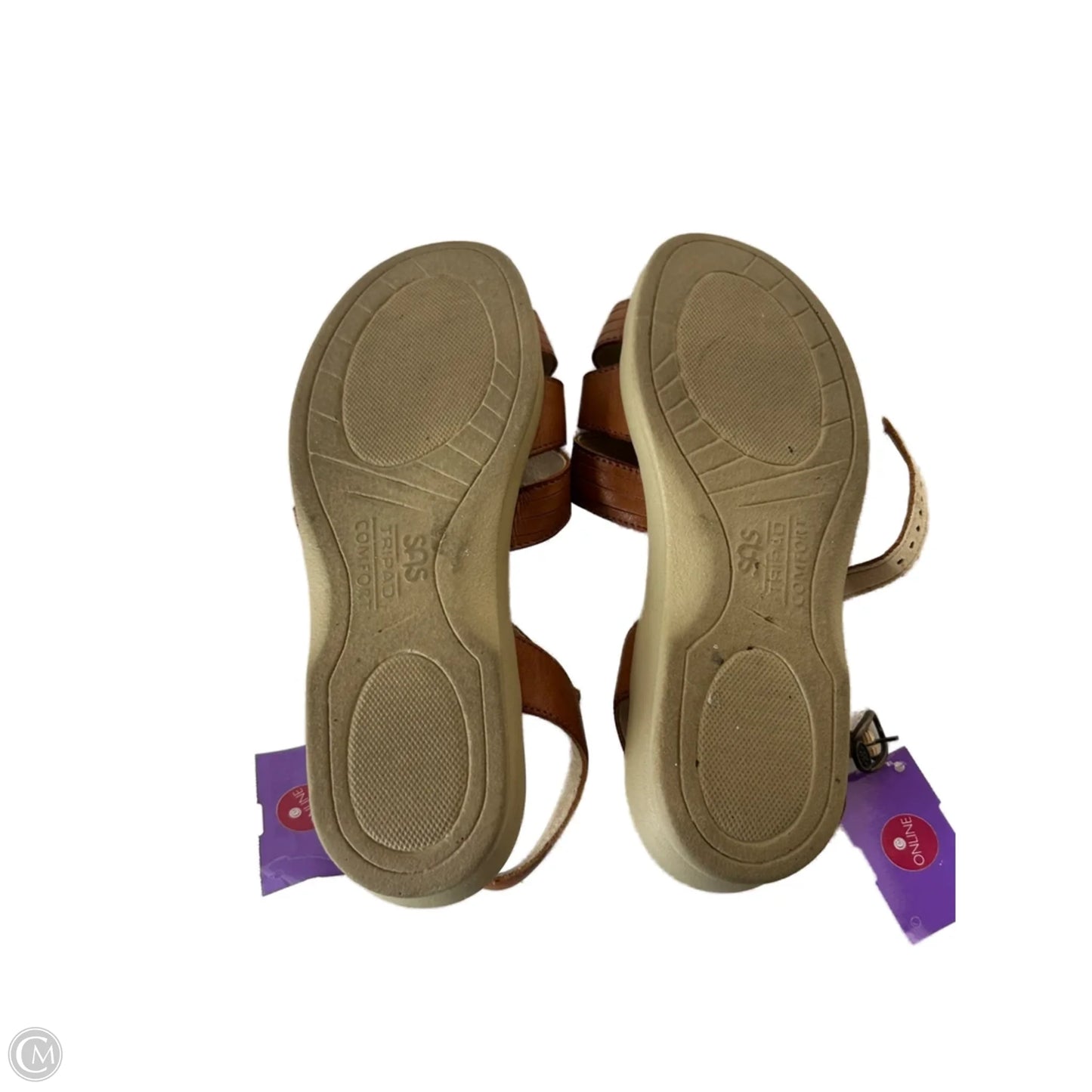 Sandals Flats By Sas In Tan, Size: 6.5