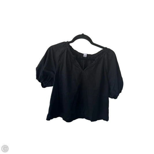 Top Short Sleeve By Old Navy In Black, Size: M
