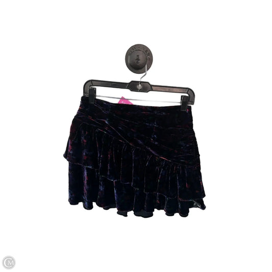 Skirt Mini & Short By Ramy Brook In Black & Purple, Size: 6