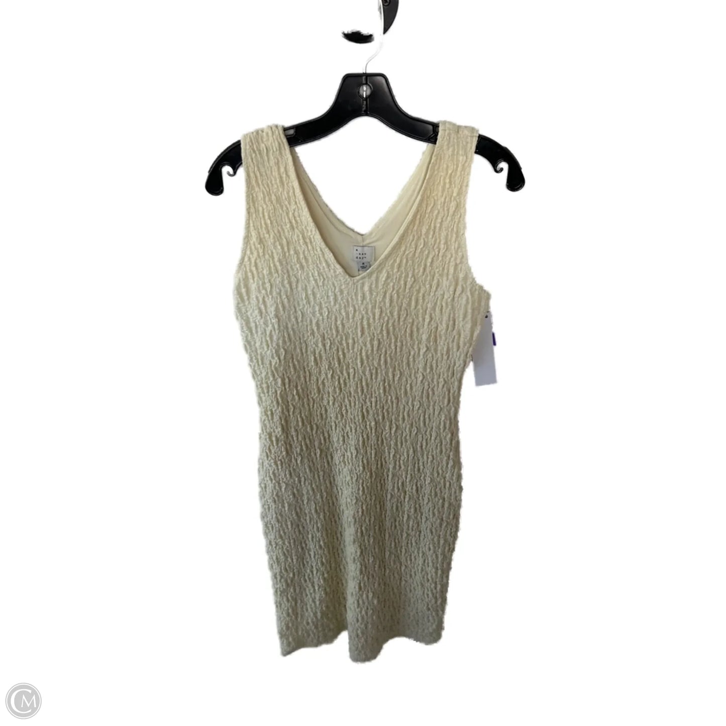 Dress Casual Midi By A New Day In Cream, Size: M