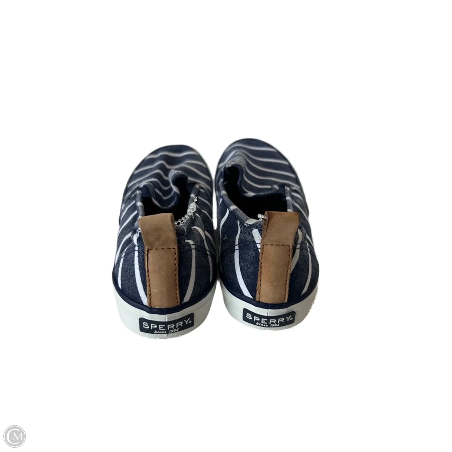 Shoes Sneakers By Sperry In Blue & White, Size: 8.5