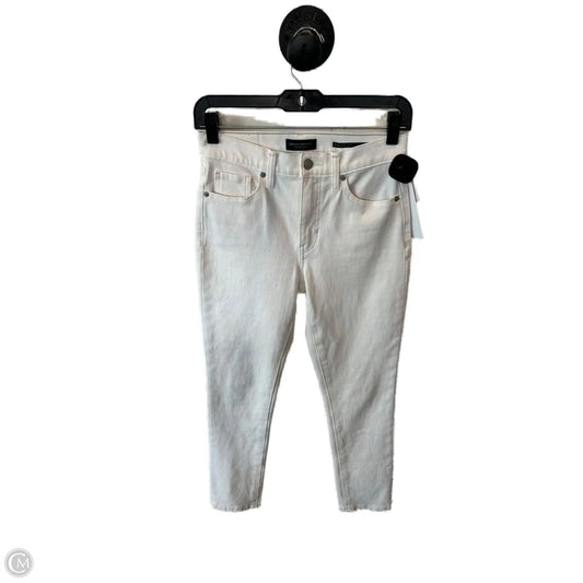 Jeans Straight By Banana Republic In White Denim, Size: 2