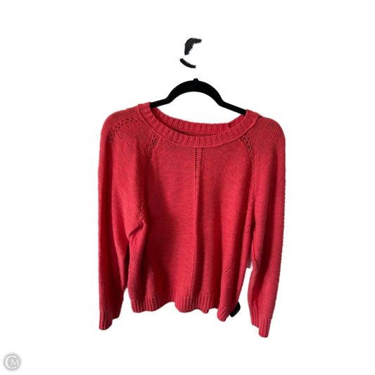 Sweater By Loft In Pink, Size: L