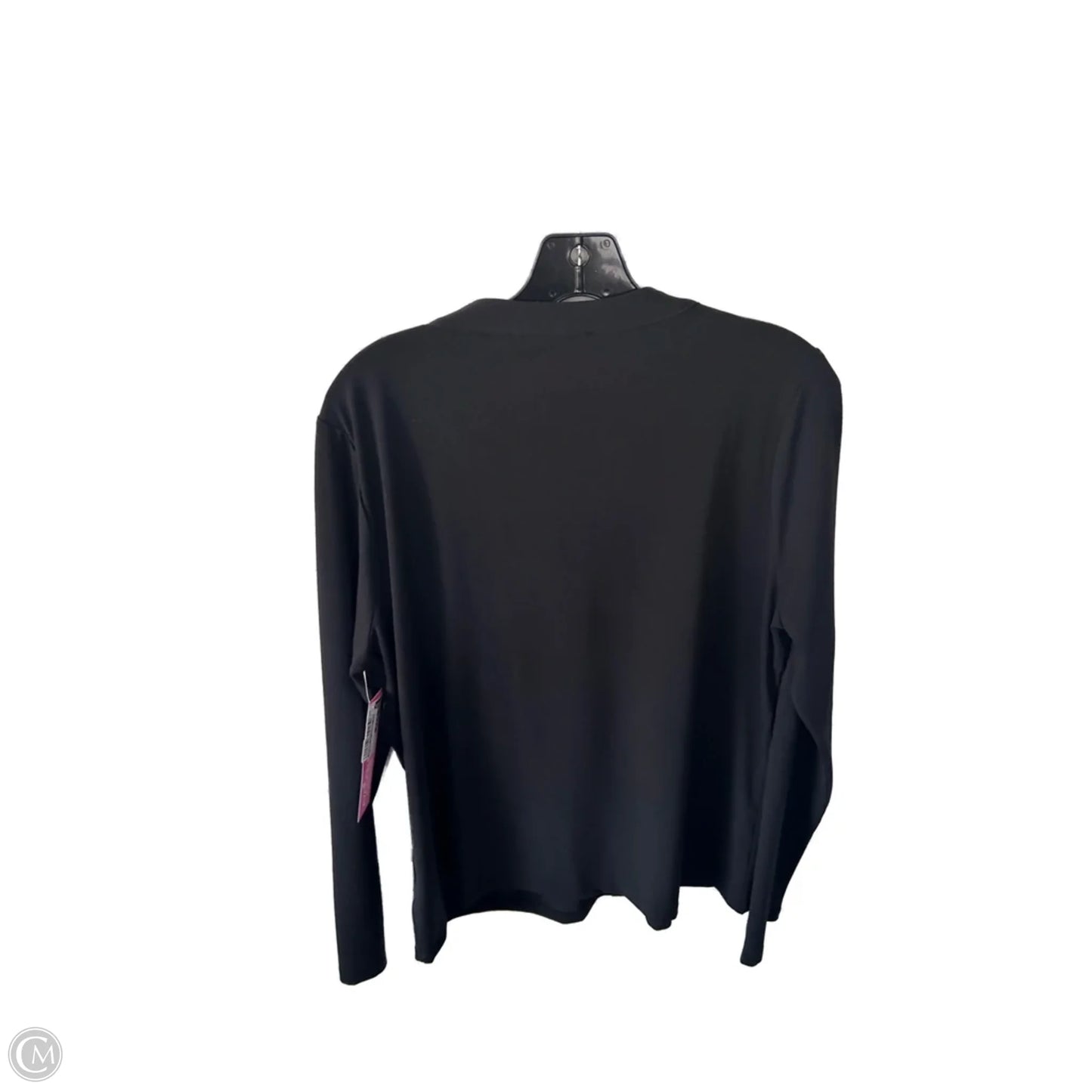 Top Long Sleeve By Michael By Michael Kors In Black & Gold, Size: Xl