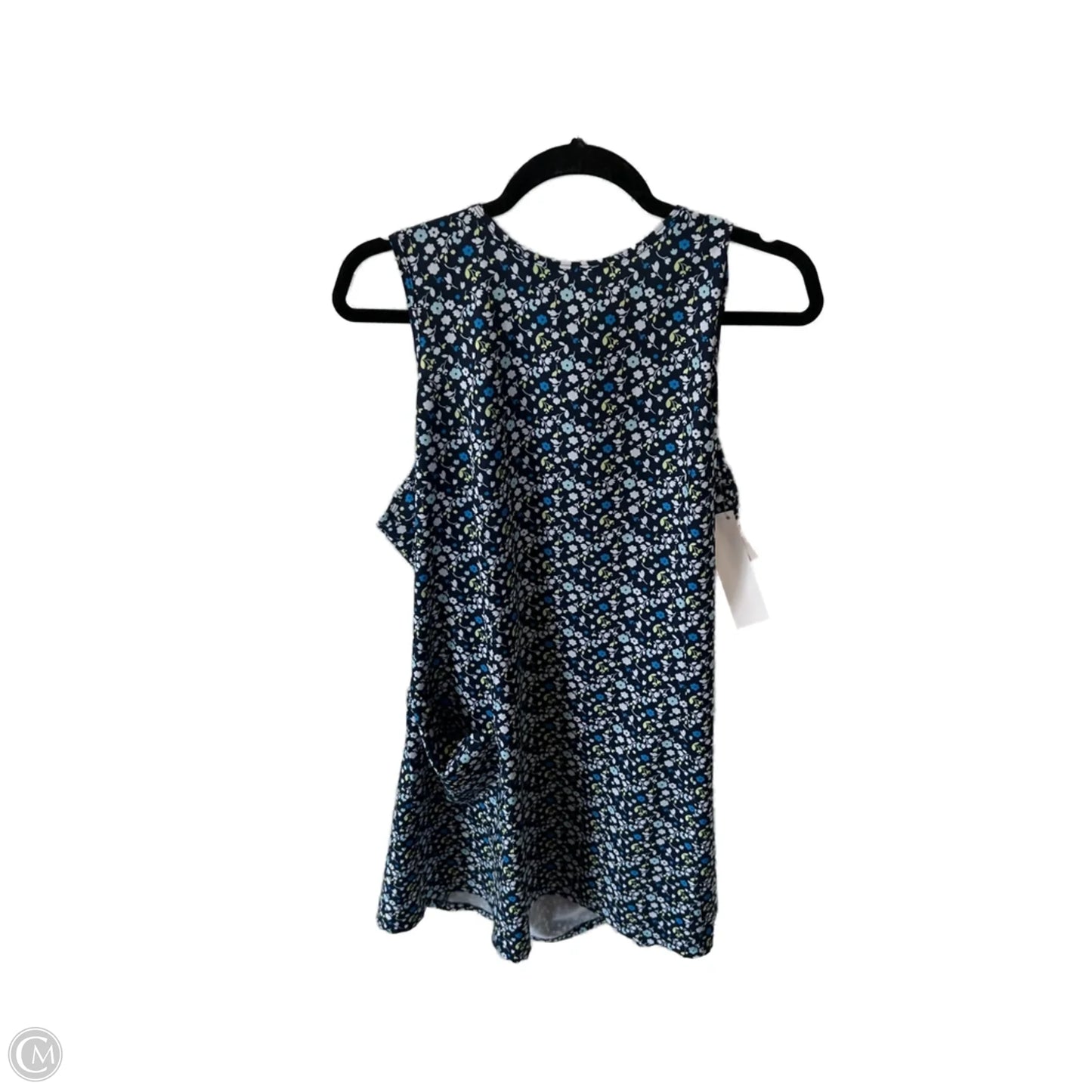 Dress Casual Short By Clothes Mentor In Blue & White, Size: L