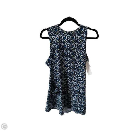 Dress Casual Short By Clothes Mentor In Blue & White, Size: L