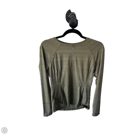 Athletic Top Long Sleeve Crewneck By Athleta In Green, Size: S