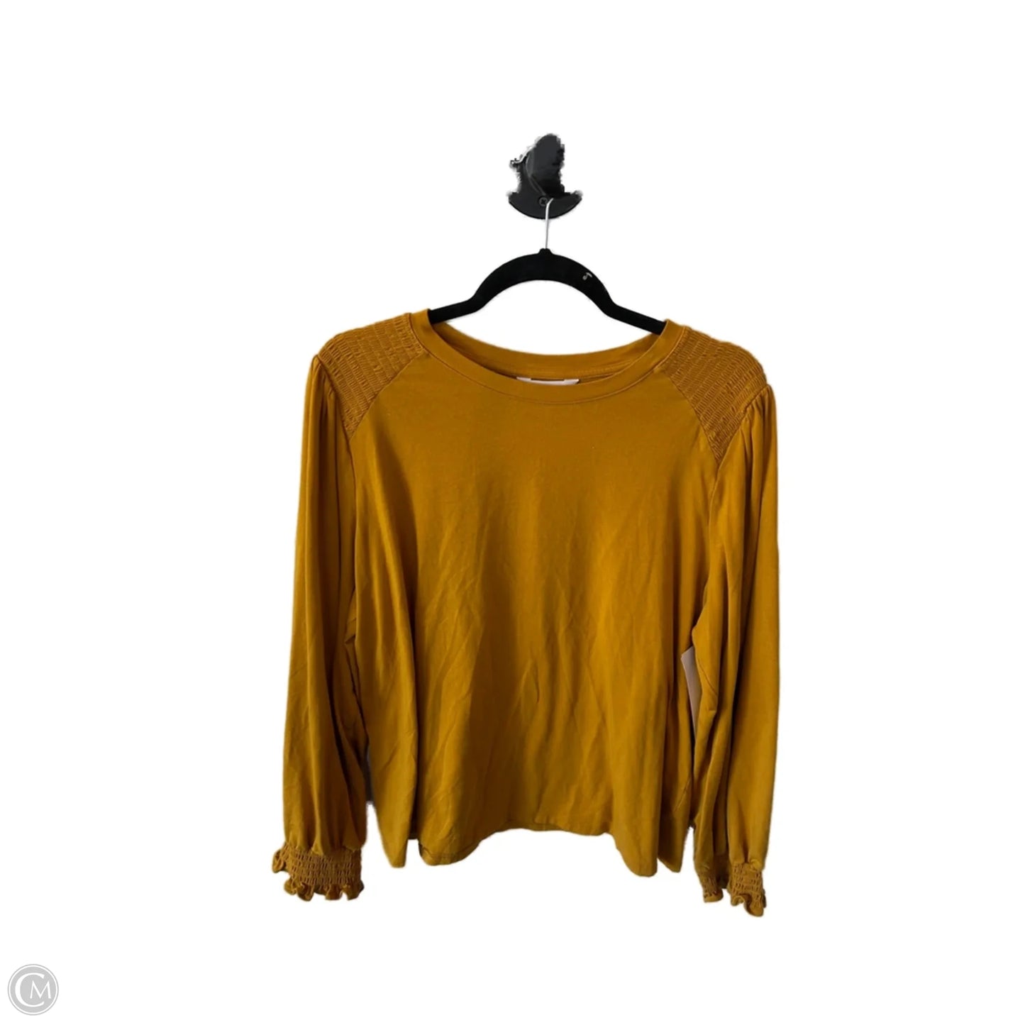 Top Long Sleeve By Lc Lauren Conrad In Yellow, Size: Xxl