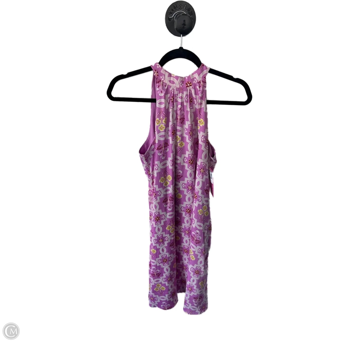 Dress Casual Short By Ann Taylor In Purple & White, Size: M