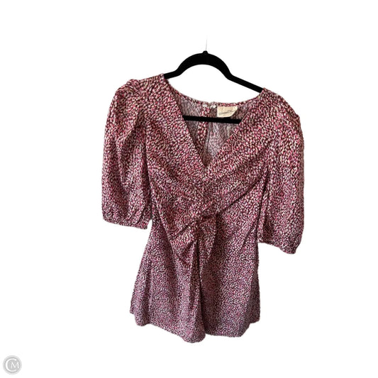 Dress Casual Short By Universal Thread In Brown & Pink, Size: L