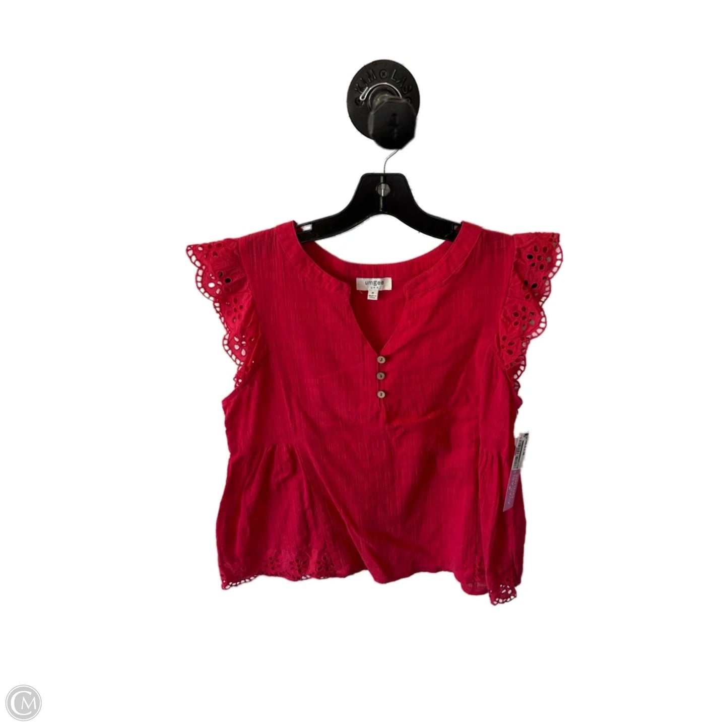 Top Short Sleeve By Umgee In Pink, Size: M