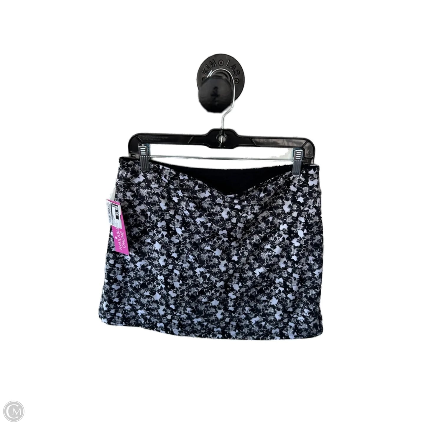 Athletic Skort By Tranquility In Black & Grey, Size: 8