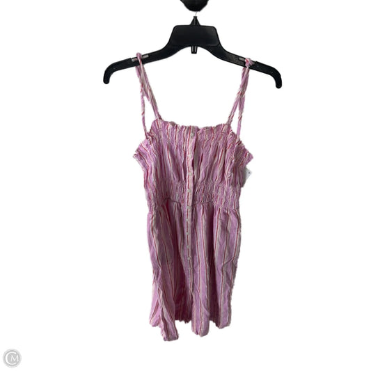 Dress Casual Midi By Universal Thread In Pink & White, Size: M