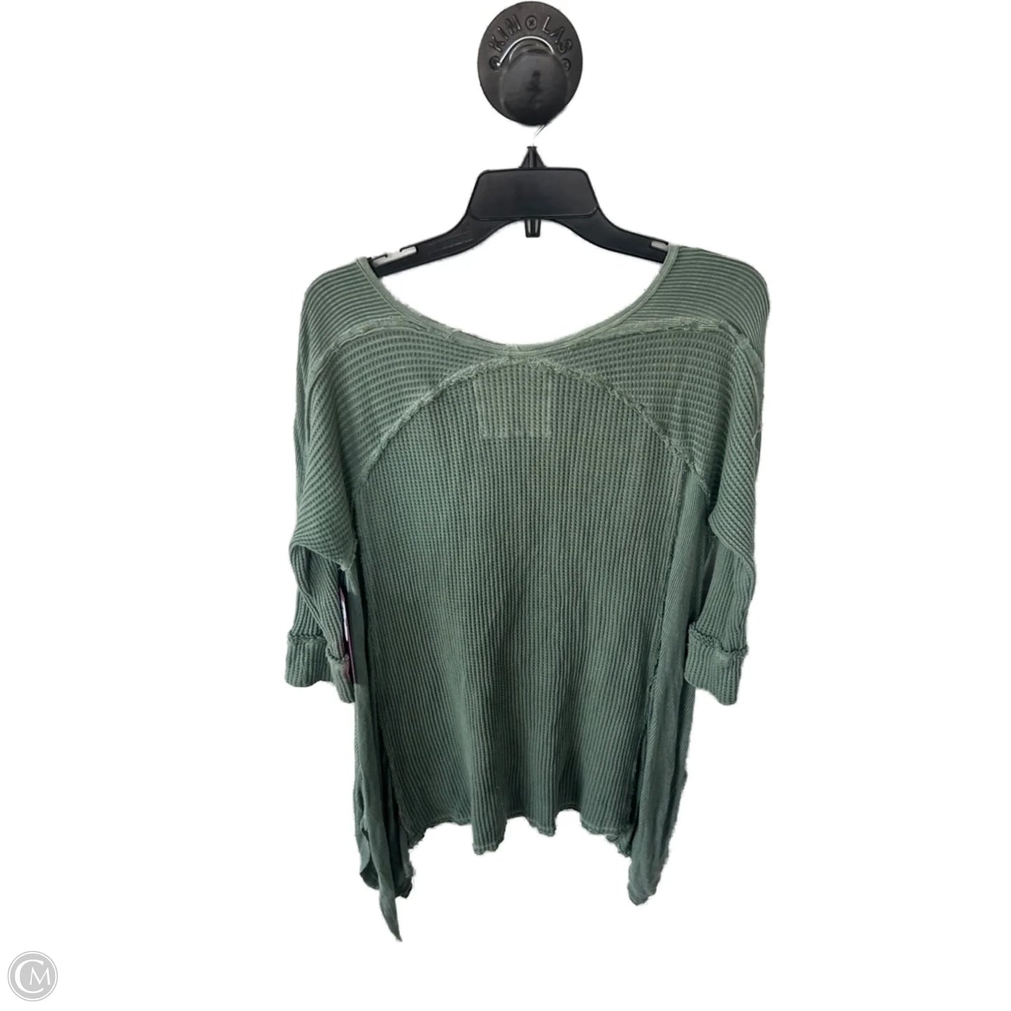 Top 3/4 Sleeve By Clothes Mentor In Green, Size: L