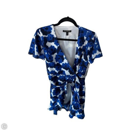 Dress Casual Short By Banana Republic In Blue & White, Size: Sp