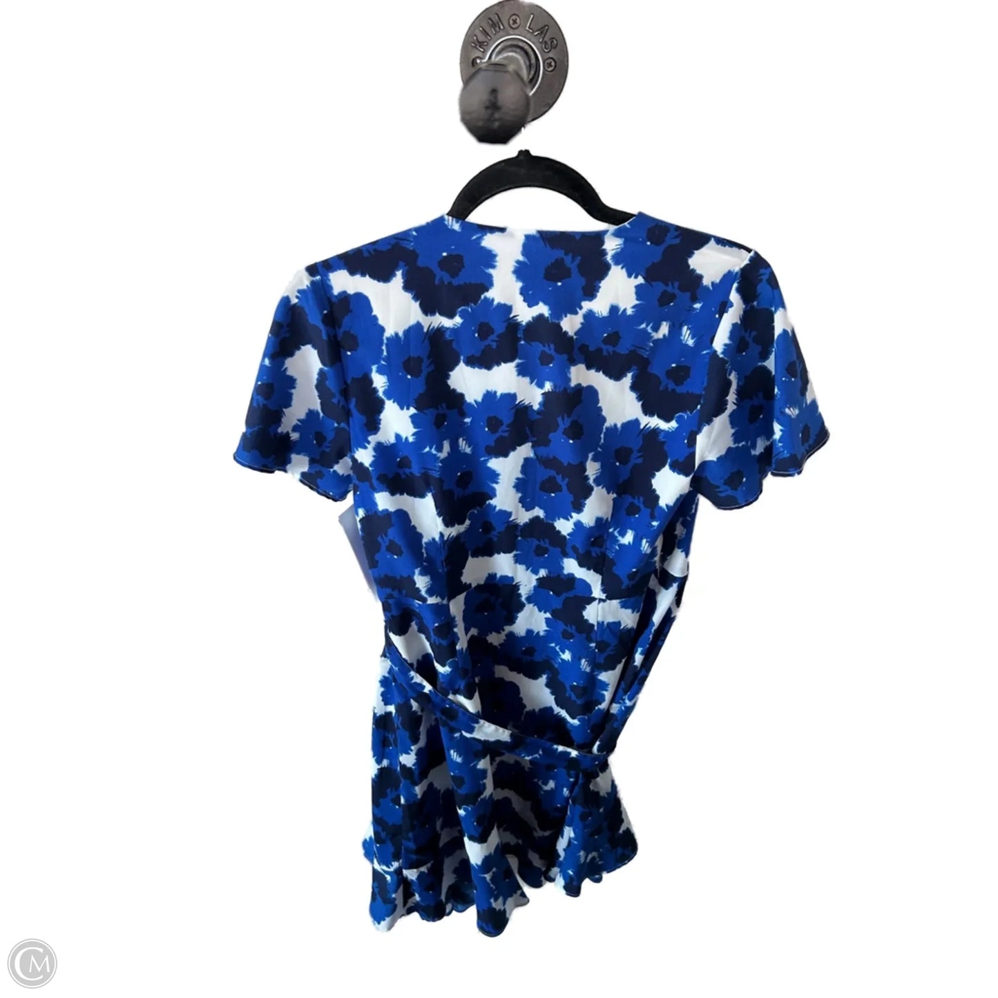 Dress Casual Short By Banana Republic In Blue & White, Size: Sp